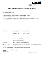 Preview for 2 page of Garmin NUVI 2300 series Declaration Of Conformity