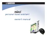 Garmin nuvi personal travel assistan Owner'S Manual preview