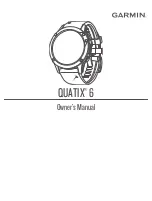 Garmin QUATIX 6 Owner'S Manual preview