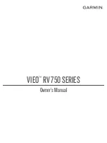 Garmin VIEO RV 750 Series Owner'S Manual preview