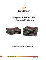 Preview for 1 page of GarrettCom P80C Installation And User Manual