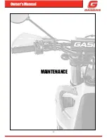 Preview for 35 page of GAS GAS Enduro 2T 250 2018 Owner'S Manual