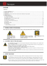 Preview for 2 page of Gasogen G3 25 2S User Operating Instructions Manual