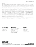 Preview for 10 page of Gast 120R Operation And Maintenance Manual