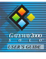 Preview for 1 page of Gateway 2000 Solo User Manual