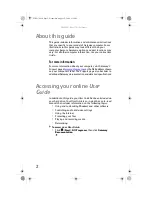 Preview for 8 page of Gateway DX4710-UB301A - DX - 6 GB RAM Reference Manual