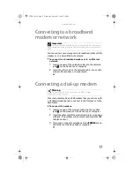 Preview for 23 page of Gateway DX4710-UB301A - DX - 6 GB RAM Reference Manual