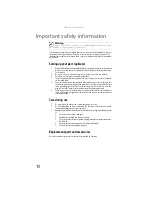 Preview for 12 page of Gateway E-265 User Manual