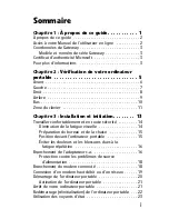 Preview for 3 page of Gateway MT6704h (French) Manual Du Matériel