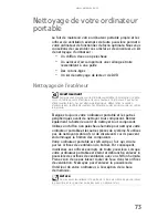 Preview for 81 page of Gateway MT6704h (French) Manual Du Matériel