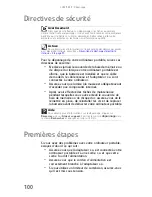 Preview for 108 page of Gateway MT6704h (French) Manual Du Matériel