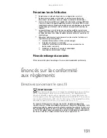 Preview for 139 page of Gateway MT6704h (French) Manual Du Matériel