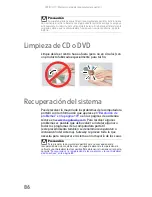 Preview for 94 page of Gateway MX6002m (Spanish) Guía De Referencia