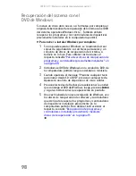 Preview for 106 page of Gateway MX6002m (Spanish) Guía De Referencia