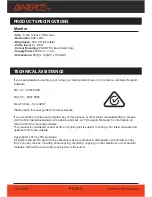 Preview for 8 page of Gator GX5TRKT Product User Manual