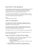 Preview for 2 page of Gauge Precision Instruments ECM-47 User Manual