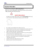 Preview for 3 page of GCC Technologies AR-24 User Manual