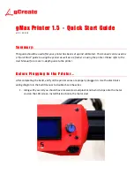 Preview for 1 page of gCreate gMax 1.5 Quick Start Manual