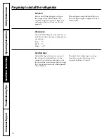 Preview for 10 page of GE 10? Single Door Manual Defrost Owner'S Manual