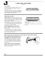 Preview for 32 page of GE 164 D2966P073 Use And Care Manual