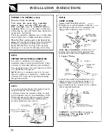 Preview for 34 page of GE 164 D2966P073 Use And Care Manual