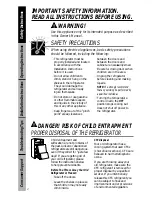 Preview for 2 page of GE 2 Cubic Foot Series Owner'S Manual & Installation Instructions