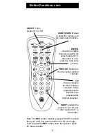 Preview for 5 page of GE 24906 - Remote Control With Glow Keys Instruction Manual