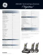 Preview for 2 page of GE 28041EE3 Specifications