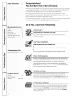 Preview for 2 page of GE 495 Series Owner'S Manual