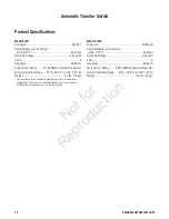 Preview for 14 page of GE 50 AMP AUTOMATIC TRANSFER SWITCH Installation And Operator'S Manual