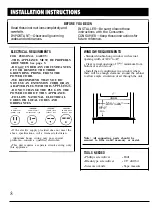 Preview for 8 page of GE ACV24D Use And Care & Installation Manual