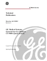 Preview for 1 page of GE Advantium CT9800 Technical Publications