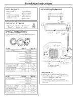 Preview for 9 page of GE AE1CD14DM Owner'S Manual And Installation Instructions