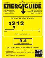 Preview for 1 page of GE AED25DN Energy Manual