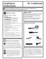 Preview for 7 page of GE AEG10 series Owner'S Manual And Installation Instructions