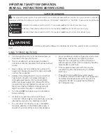 Preview for 2 page of GE AEH14 Owner'S Manual And Installation Instructions