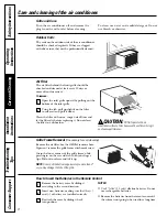 Preview for 8 page of GE AEH18DL Owner'S Manual And Installation Instructions