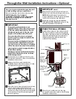 Preview for 15 page of GE AEH18DL Owner'S Manual And Installation Instructions