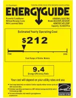 GE AEL25DP Energy Manual preview