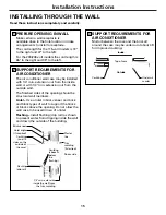 Preview for 15 page of GE AEM06LP Owner'S Manual And Installation Instructions