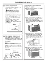 Preview for 9 page of GE AEN08 Series and Owner'S Manual & Installation Instructions