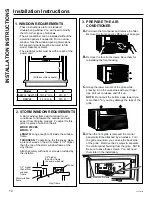 Preview for 10 page of GE AEW14 Series Owner'S Manual And Installation Instructions