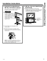 Preview for 13 page of GE AEW14 Series Owner'S Manual And Installation Instructions