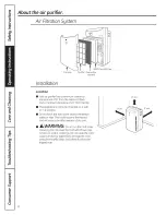 Preview for 6 page of GE AFHC32AM Owner'S Manual