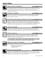 Preview for 36 page of GE AGW12 Owner'S Manual And Installation Instructions