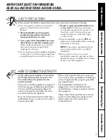 Preview for 3 page of GE AHG40 Owner'S Manual & Installation Instructions