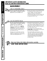 Preview for 4 page of GE AHG40 Owner'S Manual & Installation Instructions