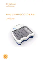GE Amersham ECl Gel Box User Manual preview
