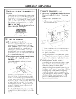 Preview for 44 page of GE Appliances JGB250 Owner'S Manual And Installation Instructions