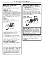 Preview for 47 page of GE Appliances JGB295 Owner'S Manual And Installation Instructions